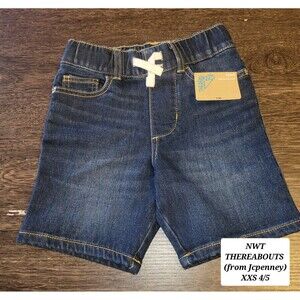 NWT Thereabouts Boys Jean Shorts Size 4/5 XXS Darkwash Jcpenney